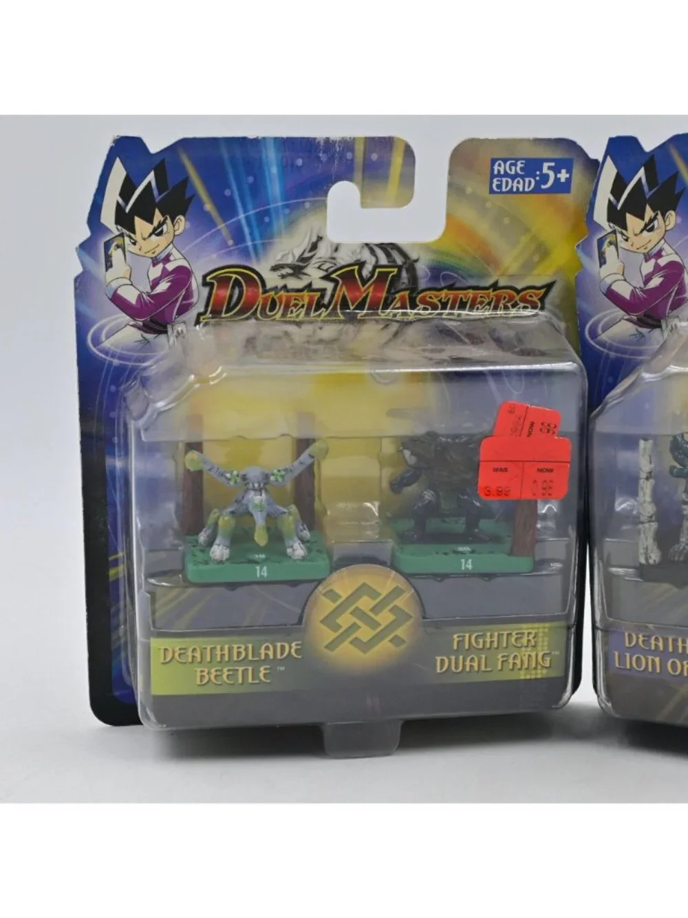 Hasbro Duel Masters Mini Figures Lot of 2 Deathblade Beetle Deathliger Sealed